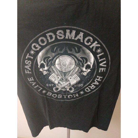 2018 GODSMACK When Legends Rise Boston Tour Shirt Womens Size Small - Picture 3 of 5